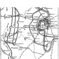 Схема оборонительных сооружений на московском направлении. Осень-зима 1941 года